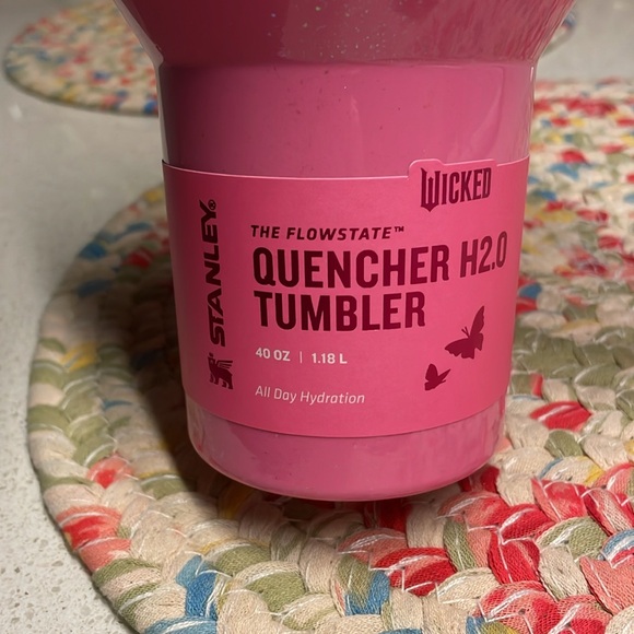 Limited Edition Pink Wicked Flowstate Quencher H2.O Stanley Tumbler - Picture 2 of 6